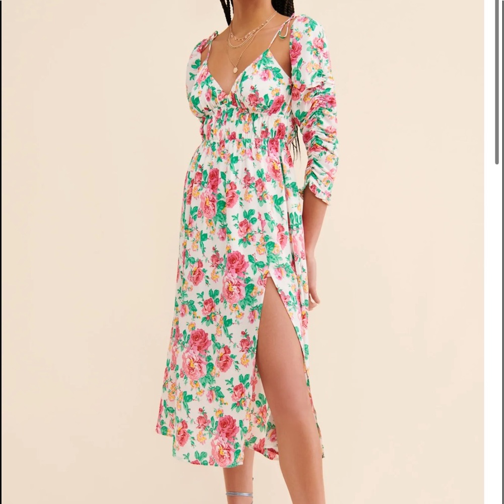 For Love and Lemons Becca Midi Dress size Small